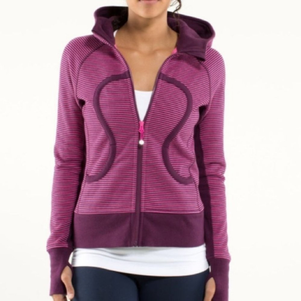Lululemon Striped Scuba Hoodie - Size 4